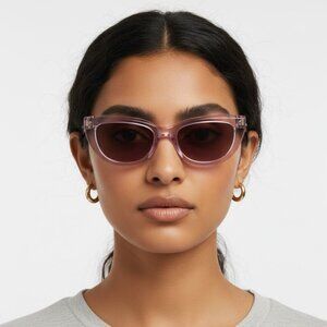 Gucci Womens Cat Eye Violet Violet Brown Fashion Designer Eyewear
